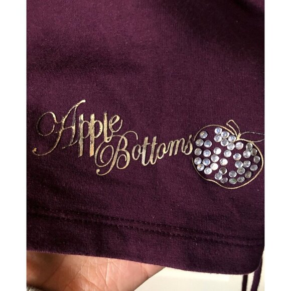 Apple Bottoms Cowl Neck Dress Womens 1X Pockets & Lace-Up Sides y2k Retro Purple - Picture 3 of 8